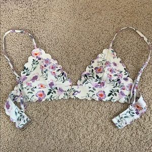 Floral H&M Bikini Top XS